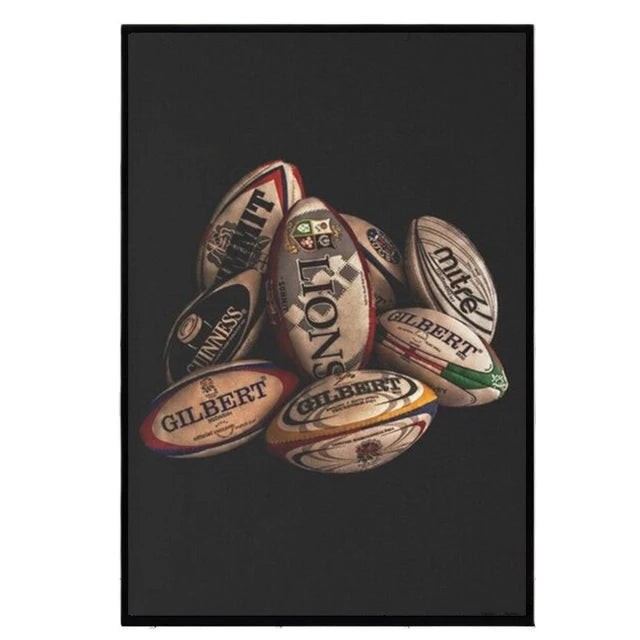 Rugby Balls Art Posters - No Frame