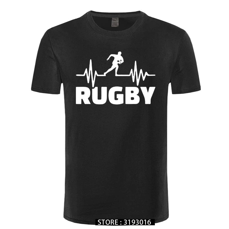 Rugby Heart Rate Monitor Mens T-Shirt