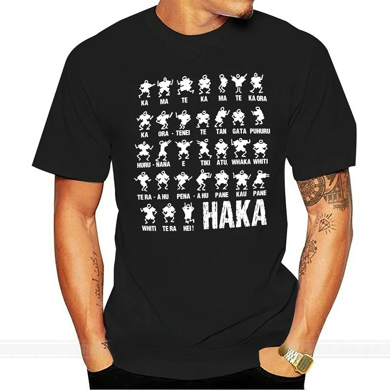 HAKA War Dance Manual New Zealand Rugby Mens T-Shirt