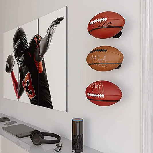 Wall Mounted Rugby Ball Display