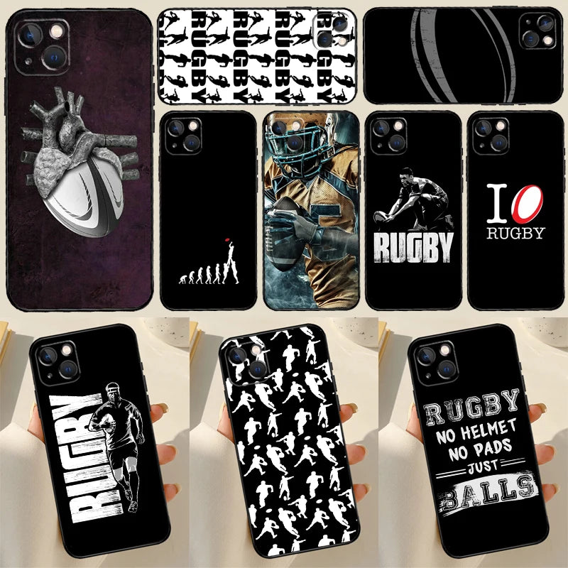 Rugby Beating Heart iPhone Case