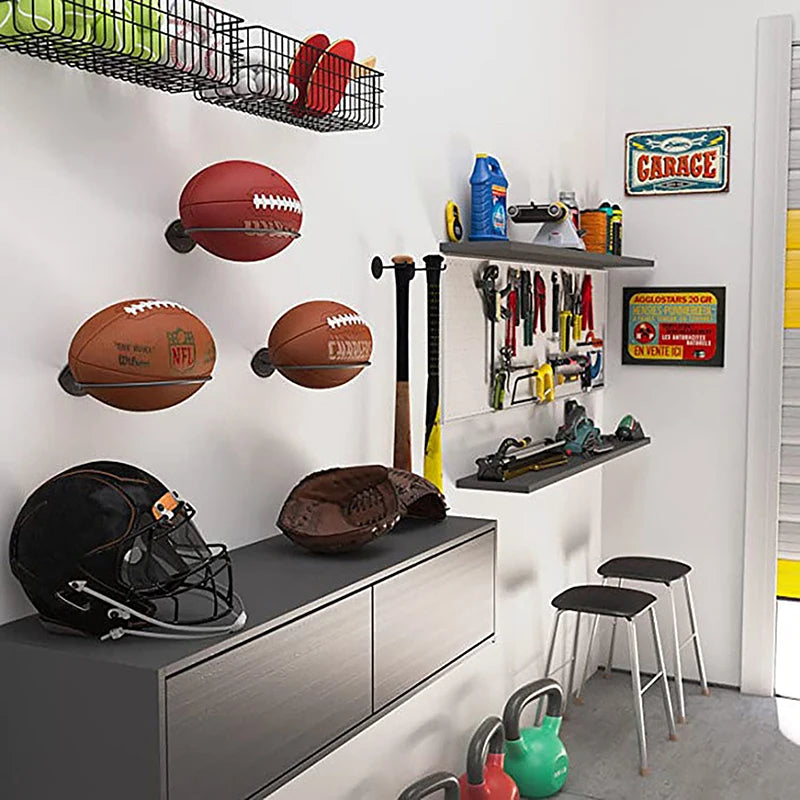 Wall Mounted Rugby Ball Display