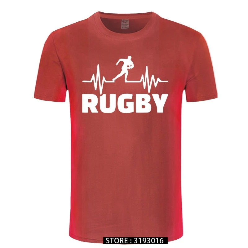 Rugby Heart Rate Monitor Mens T-Shirt