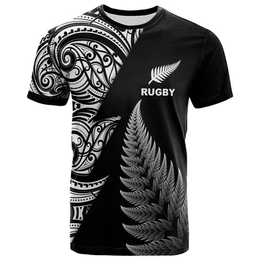 New Zealand Maori Leaf Rugby Men's T-Shirt