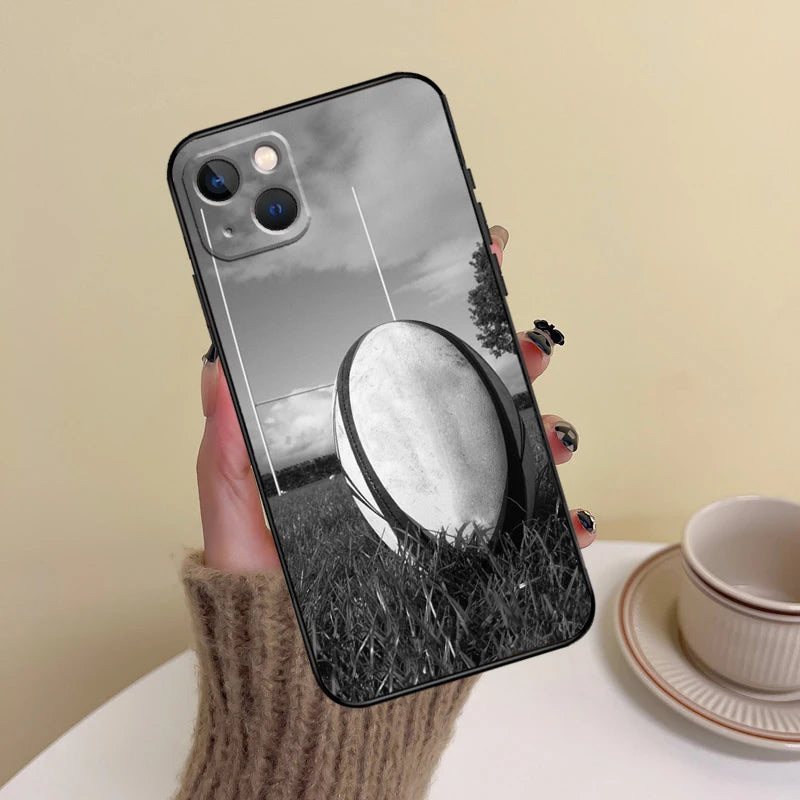 Rugby Ball Kicking Tee iPhone Case