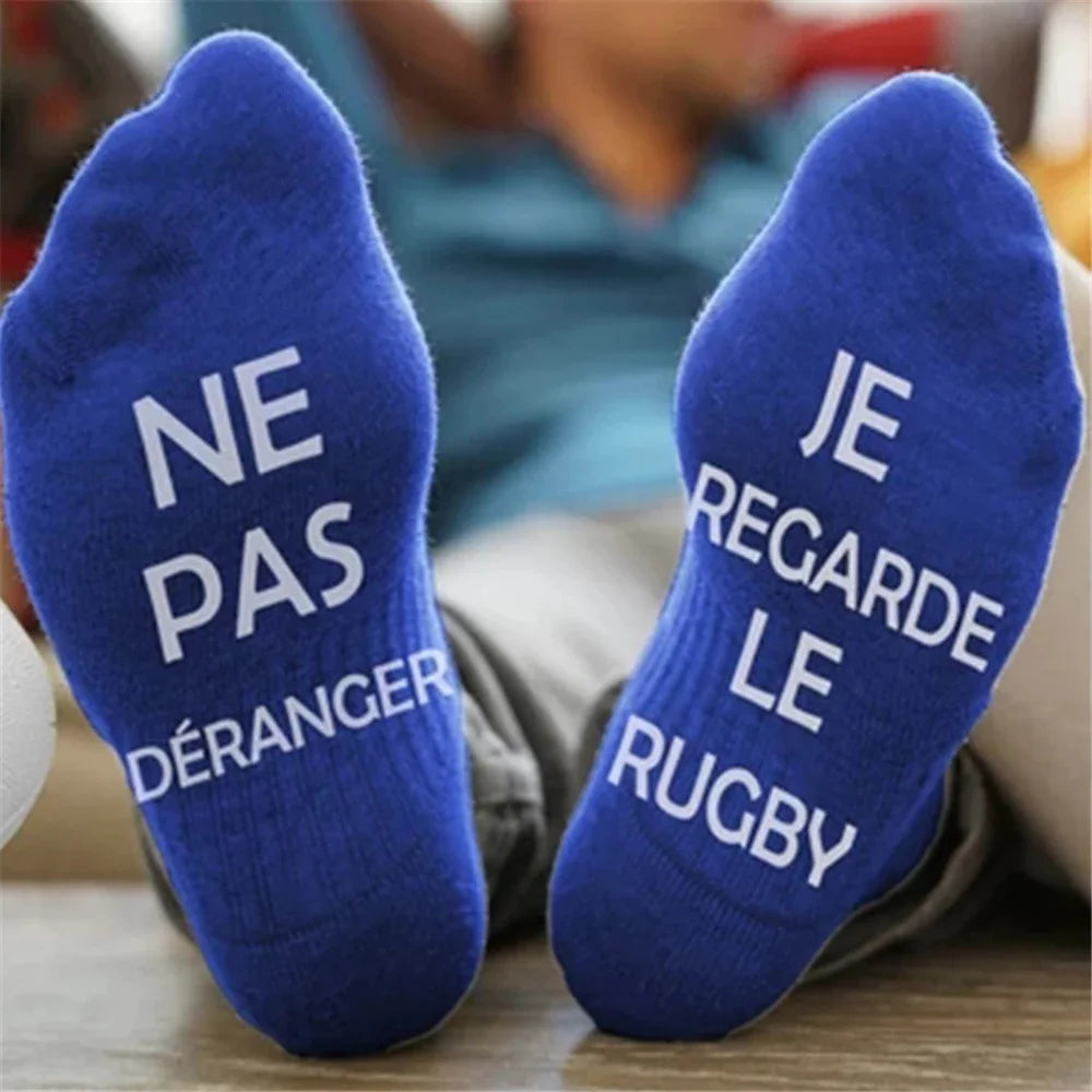 Funny Unisex 'DO NOT DISTURB,I AM WATCHING RUGBY' Socks