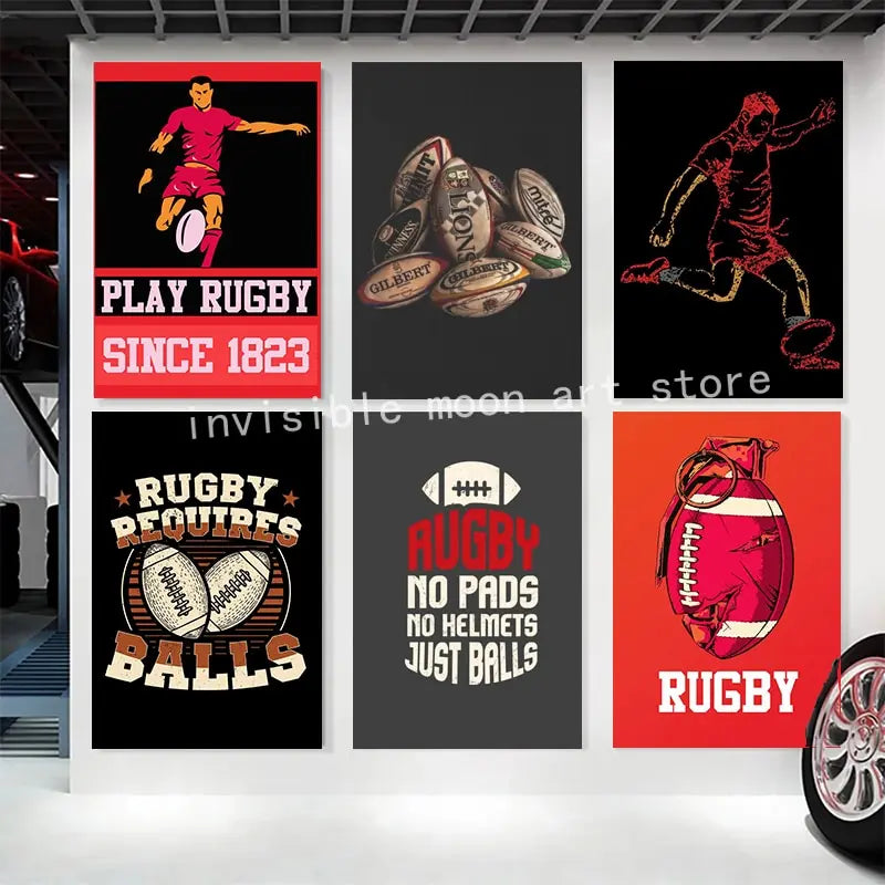 Rugby Inspirational Wall Art Poster Home Decor - No Frame